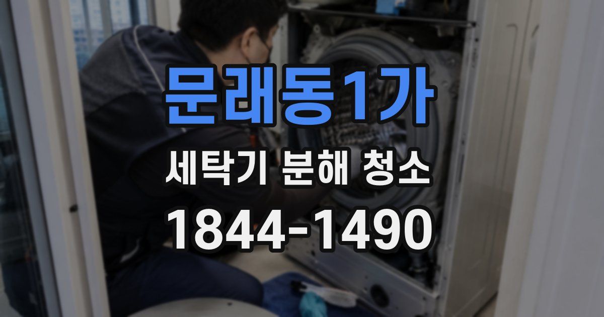 문래동1가 세탁기 분해 청소