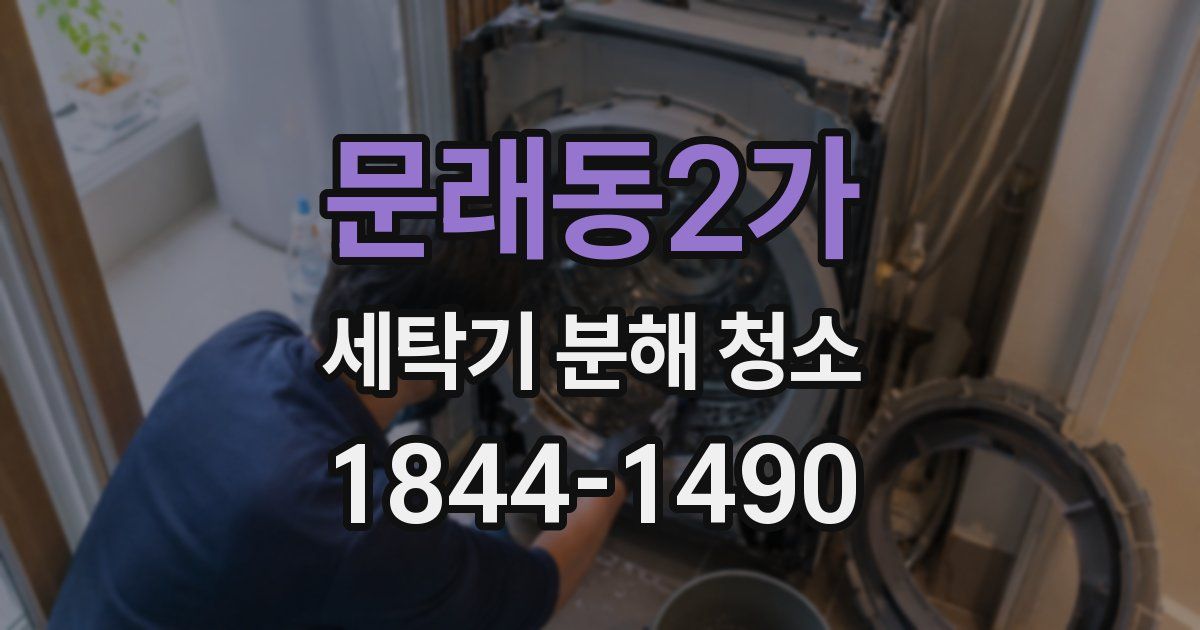 문래동2가 세탁기 분해 청소