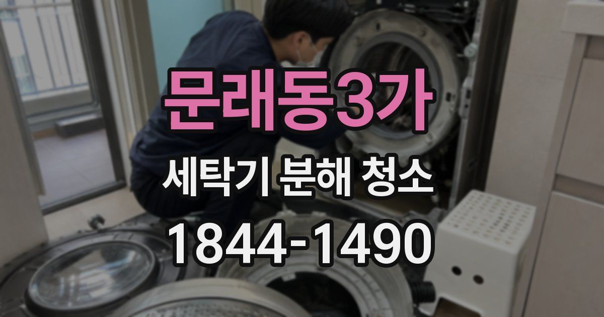 문래동3가 세탁기 분해 청소