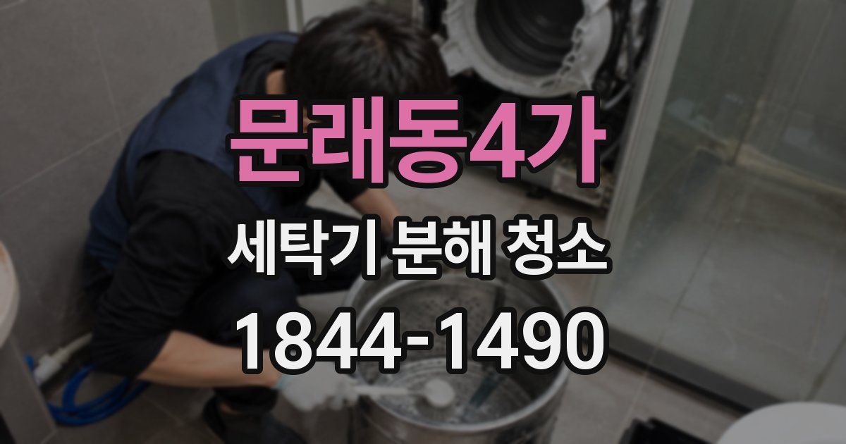 문래동4가 세탁기 분해 청소