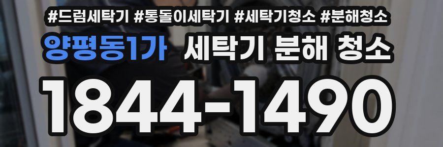 양평동1가 세탁기 분해 청소