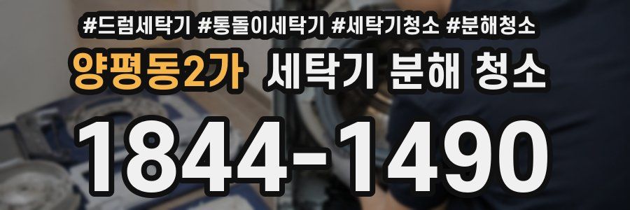 양평동2가 세탁기 분해 청소
