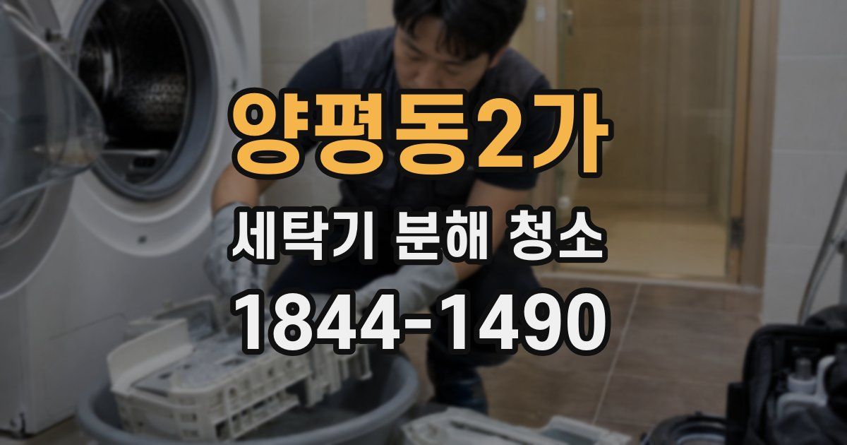 양평동2가 세탁기 분해 청소