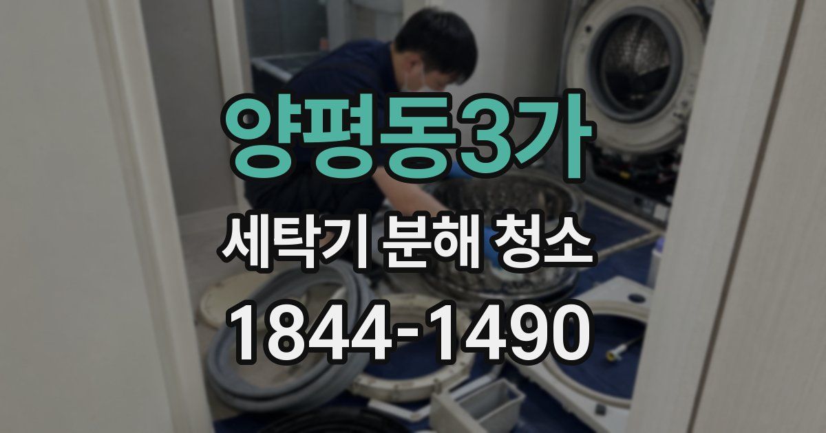 양평동3가 세탁기 분해 청소