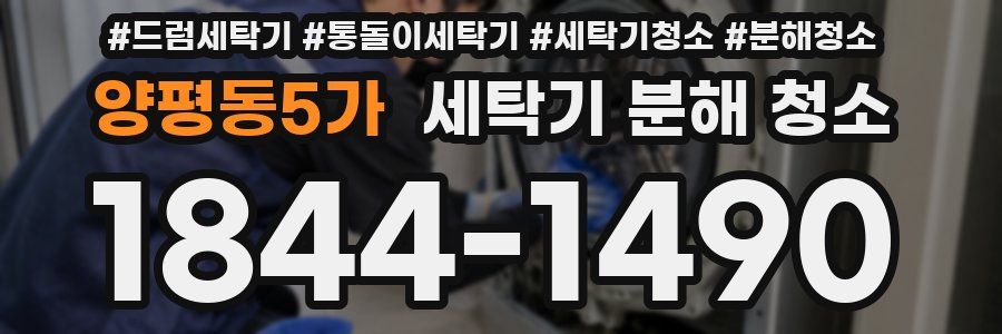 양평동5가 세탁기 분해 청소