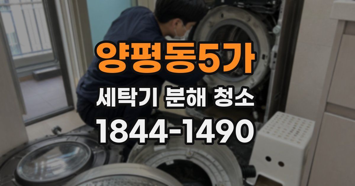 양평동5가 세탁기 분해 청소