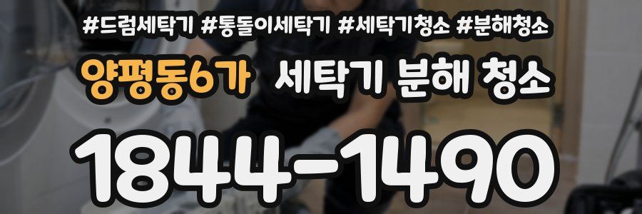 양평동6가 세탁기 분해 청소