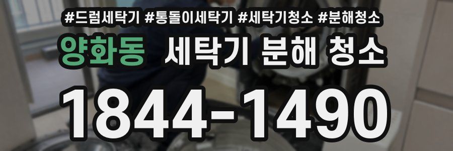 양화동 세탁기 분해 청소