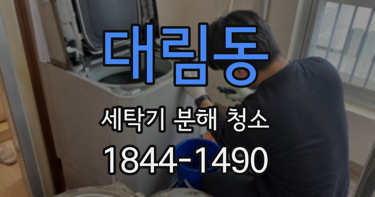 대림동 세탁기 분해 청소