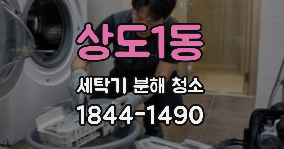 상도1동 세탁기 분해 청소