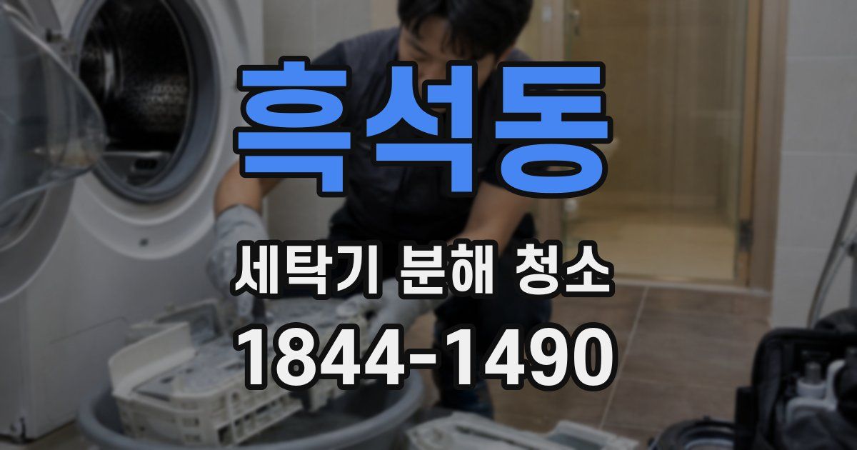 흑석동 세탁기 분해 청소