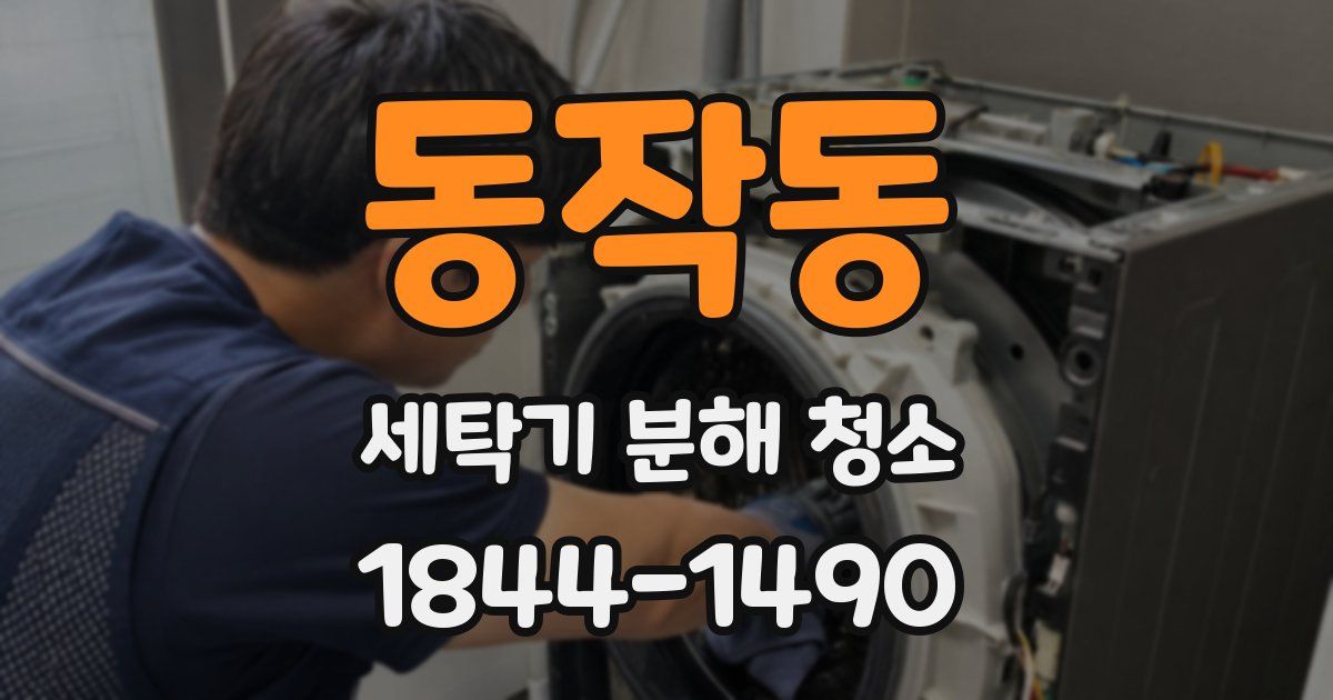 동작동 세탁기 분해 청소