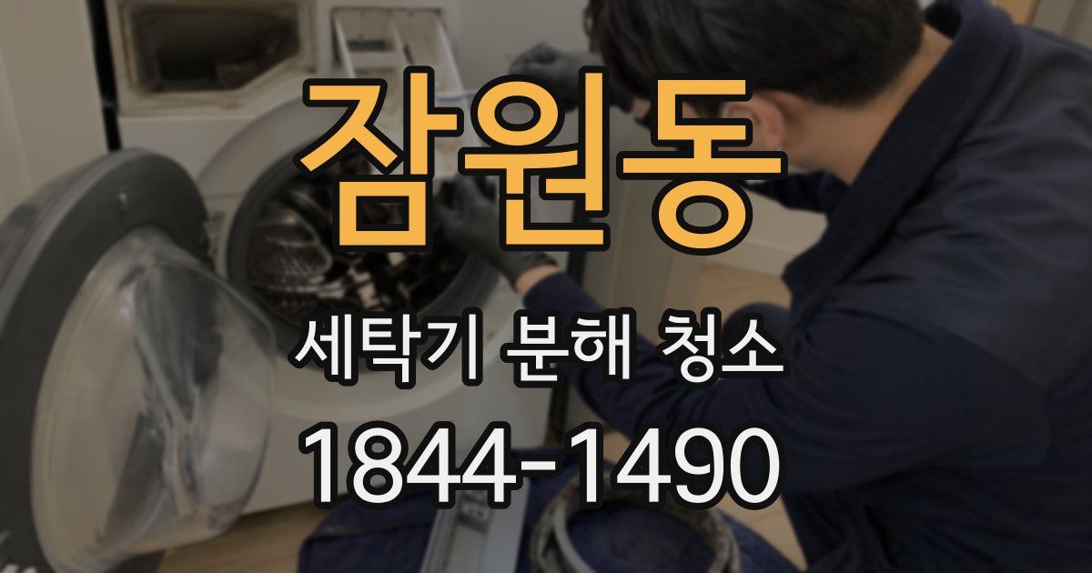 잠원동 세탁기 분해 청소