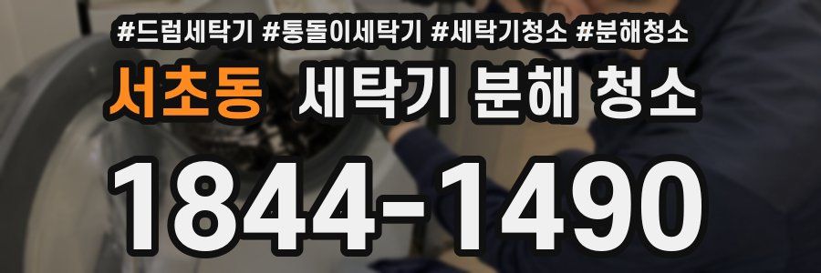 서초동 세탁기 분해 청소