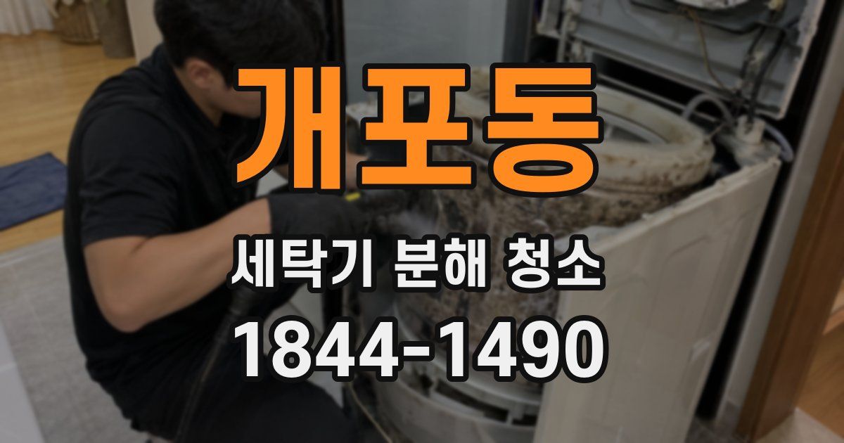 개포동 세탁기 분해 청소