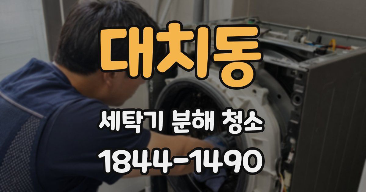 대치동 세탁기 분해 청소