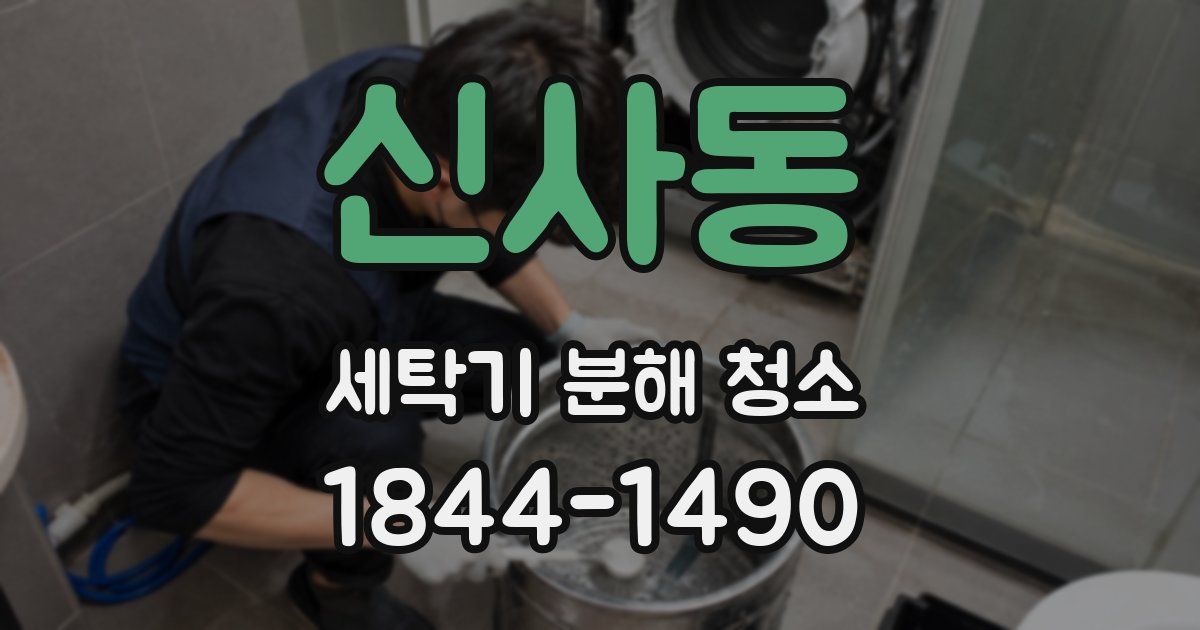 신사동 세탁기 분해 청소