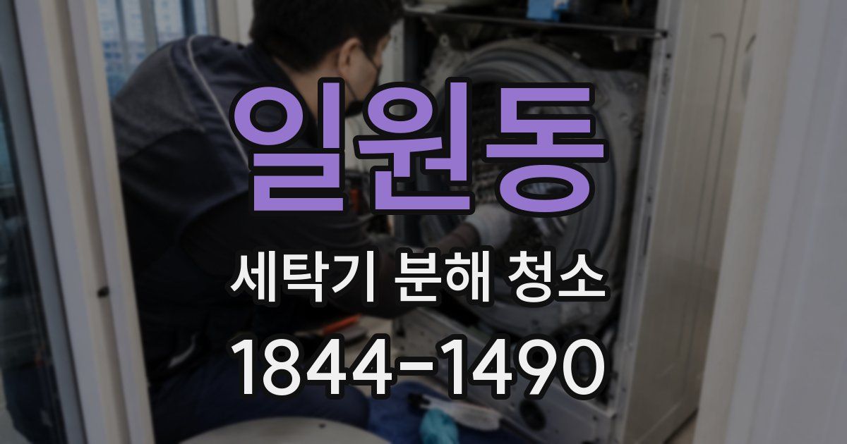 일원동 세탁기 분해 청소