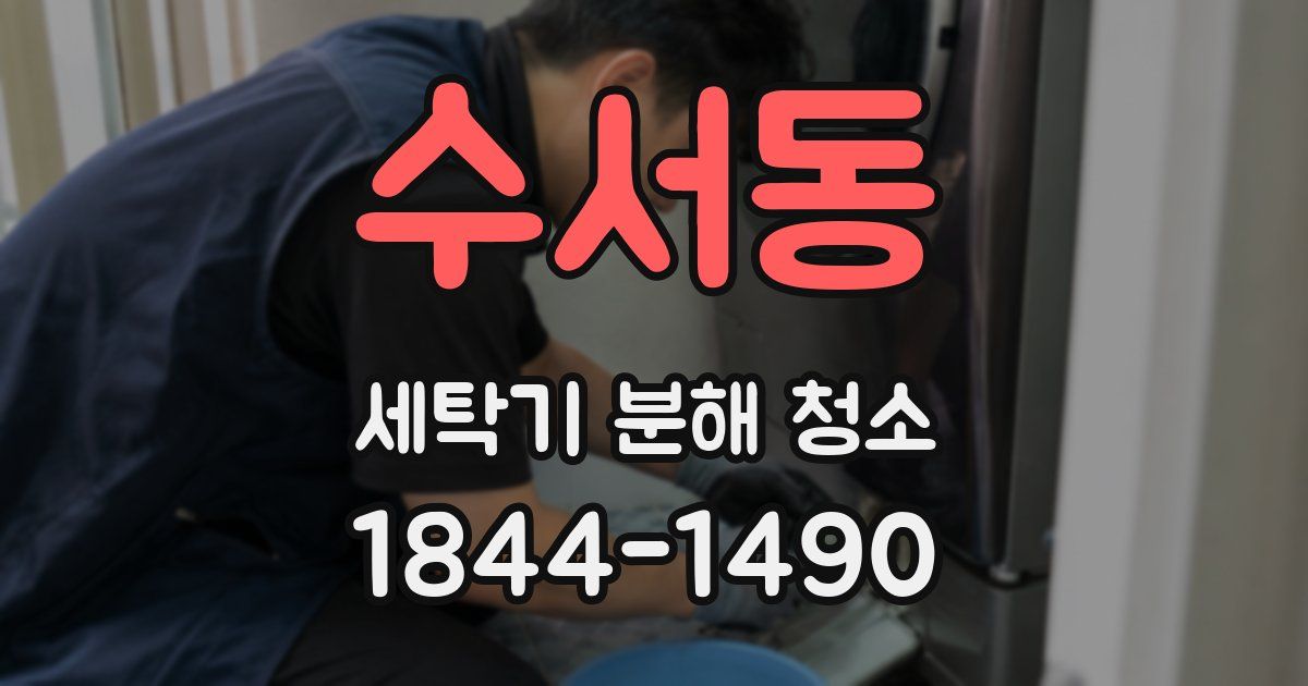 수서동 세탁기 분해 청소
