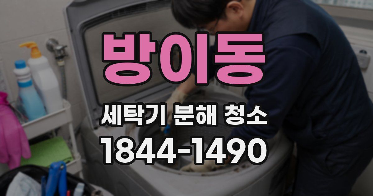 방이동 세탁기 분해 청소