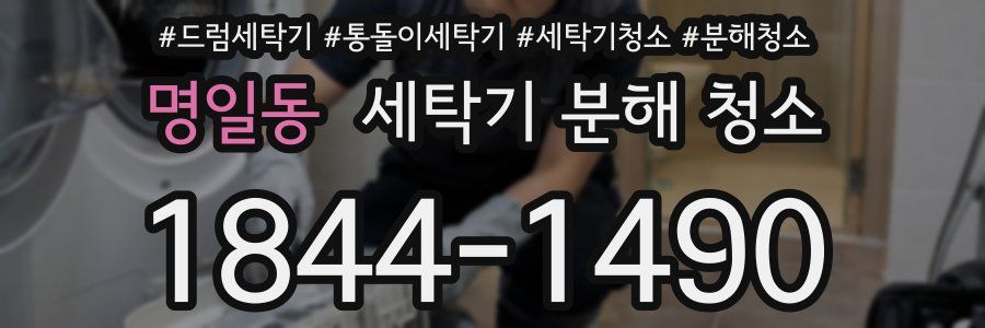 명일동 세탁기 분해 청소