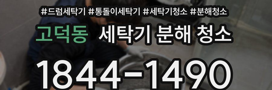 고덕동 세탁기 분해 청소