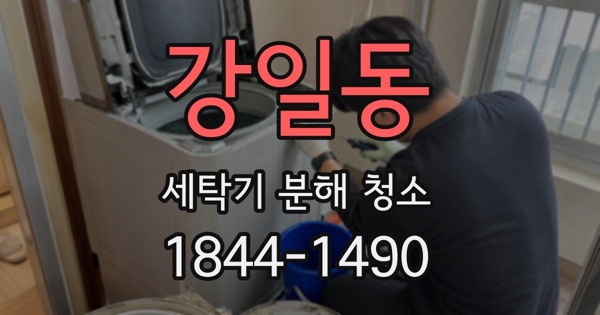 강일동 세탁기 분해 청소