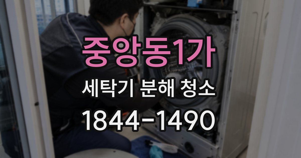 중앙동1가 세탁기 분해 청소