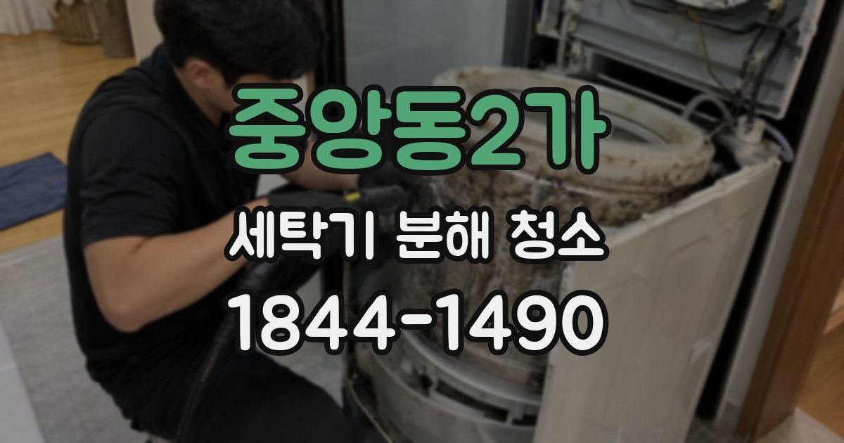 중앙동2가 세탁기 분해 청소