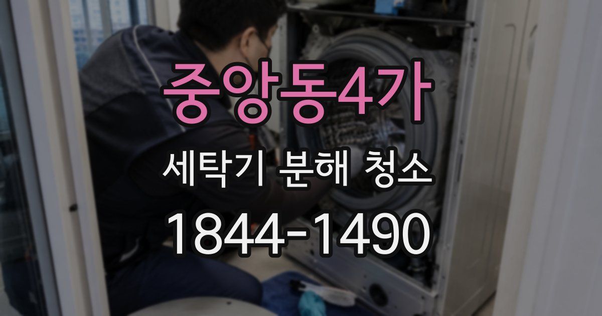 중앙동4가 세탁기 분해 청소