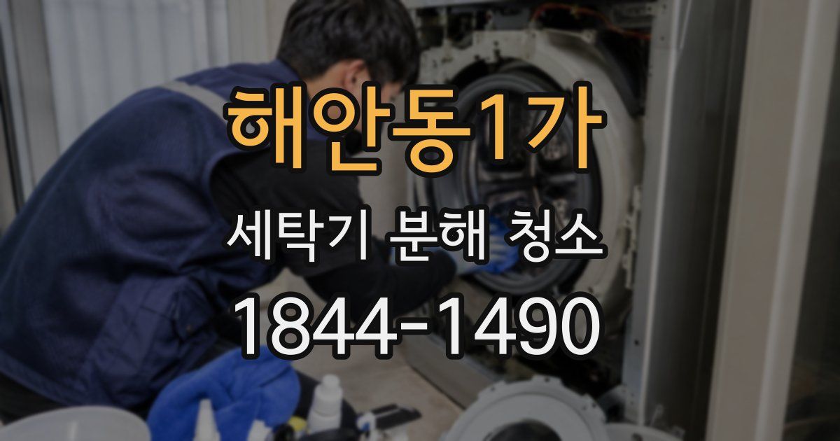 해안동1가 세탁기 분해 청소