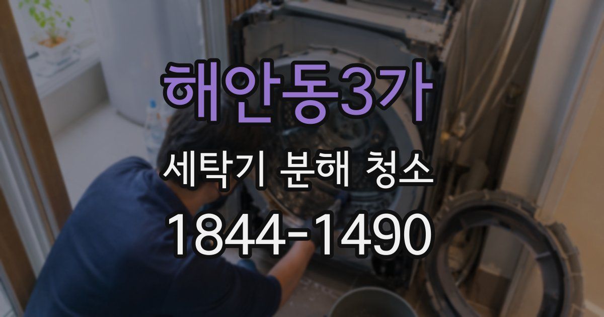 해안동3가 세탁기 분해 청소