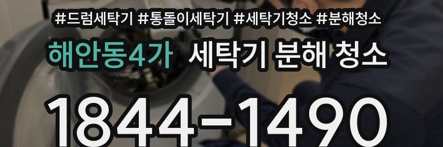 해안동4가 세탁기 분해 청소