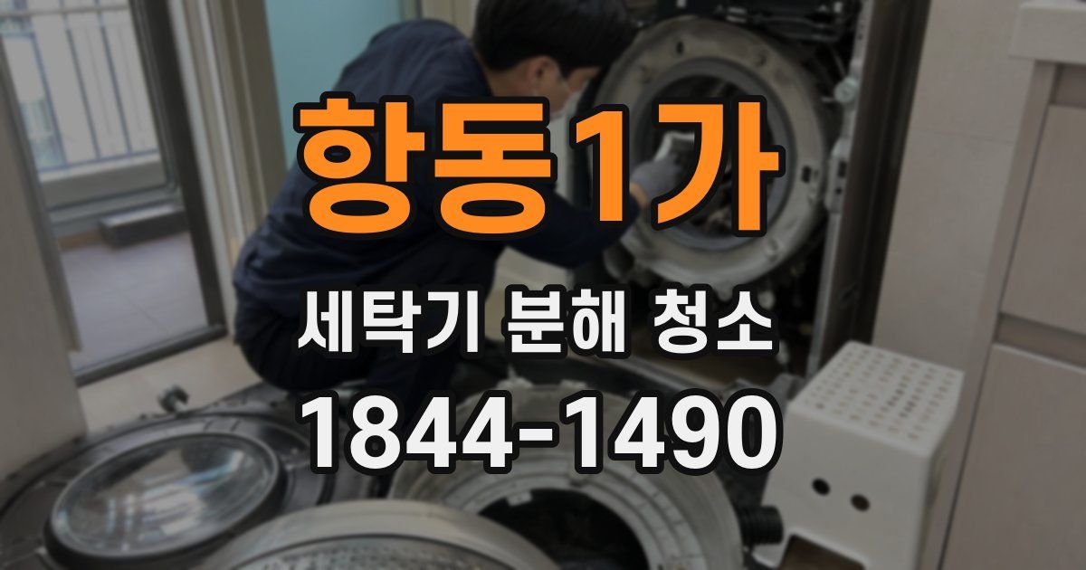항동1가 세탁기 분해 청소
