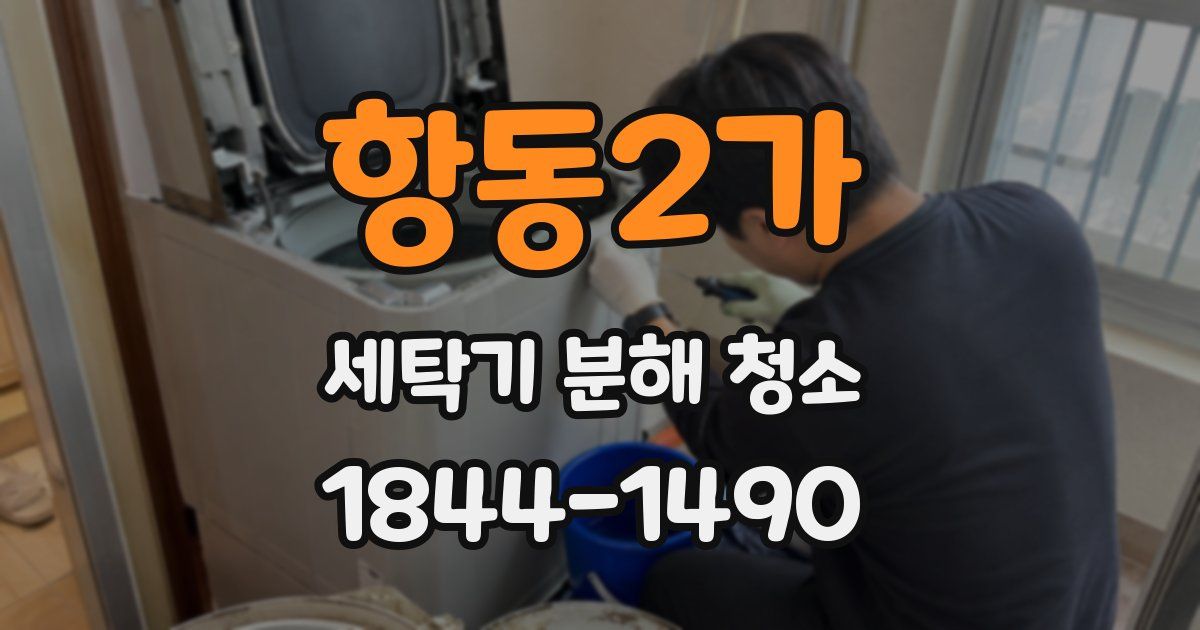항동2가 세탁기 분해 청소