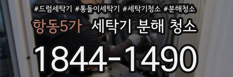 항동5가 세탁기 분해 청소