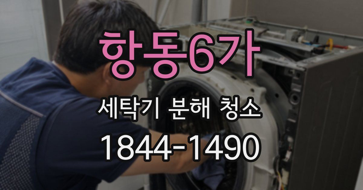 항동6가 세탁기 분해 청소