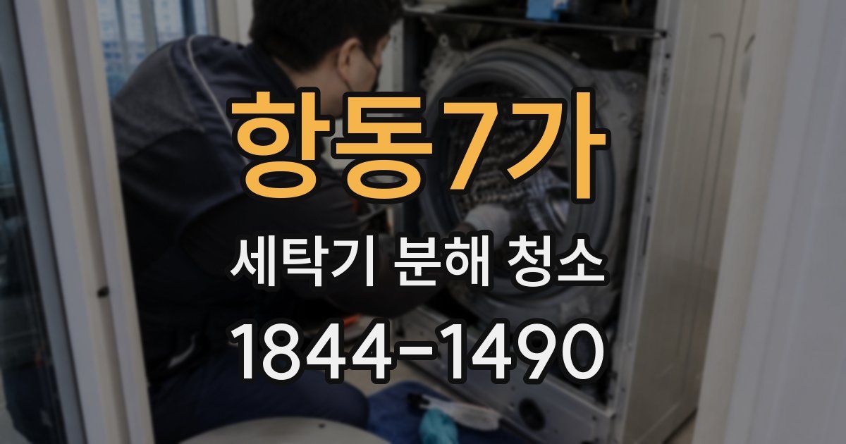 항동7가 세탁기 분해 청소