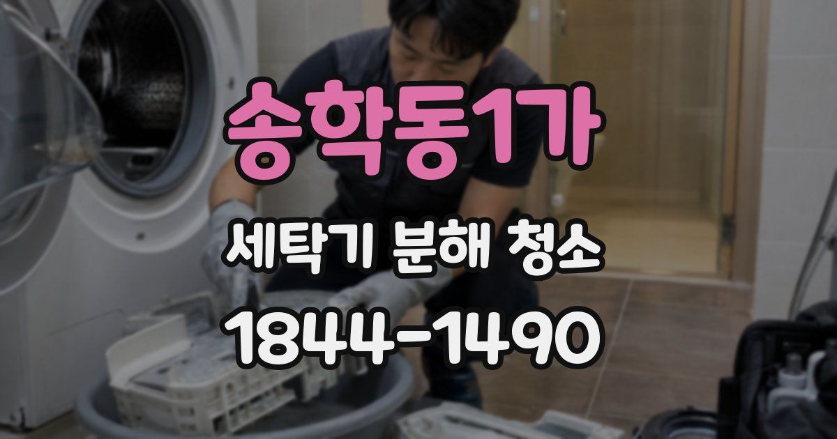 송학동1가 세탁기 분해 청소