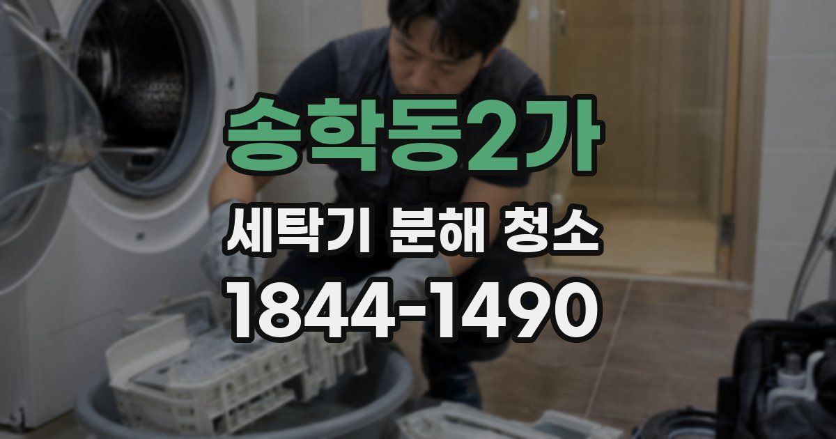송학동2가 세탁기 분해 청소