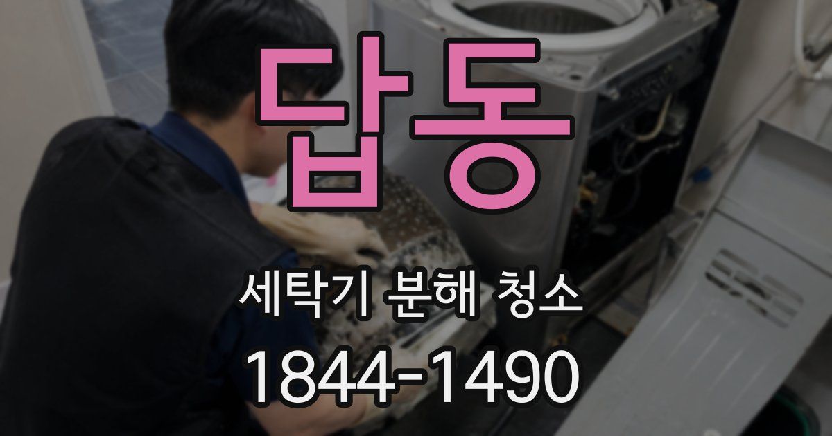 답동 세탁기 분해 청소