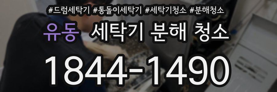 유동 세탁기 분해 청소