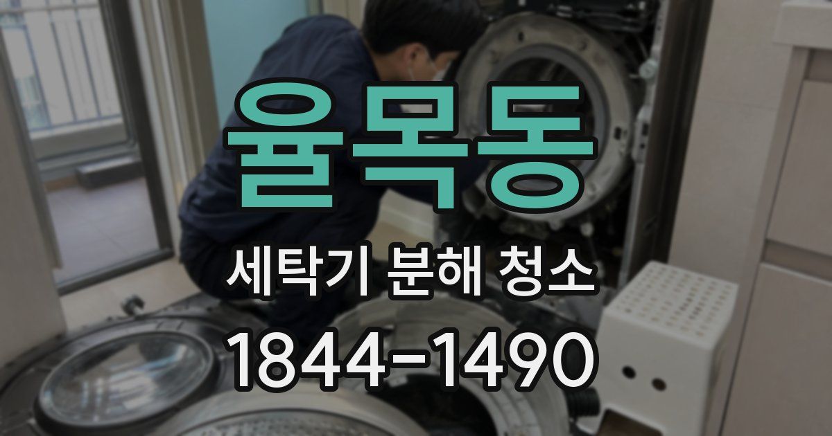 율목동 세탁기 분해 청소