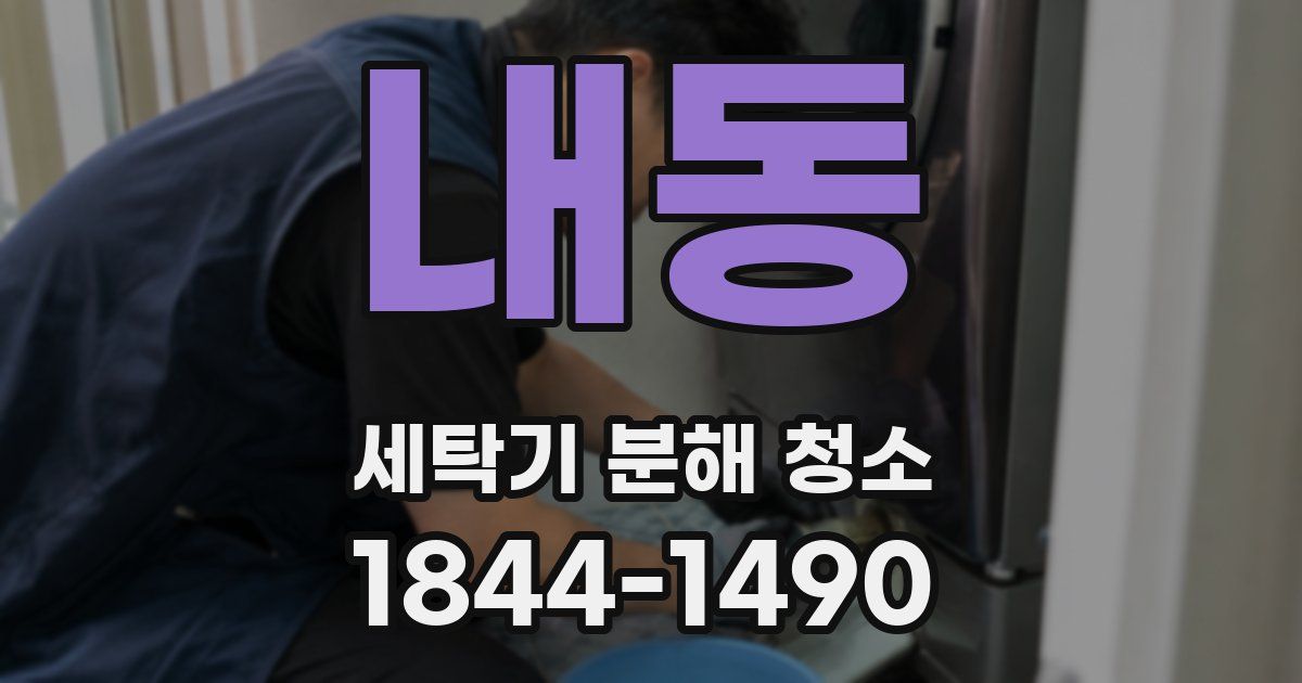 내동 세탁기 분해 청소