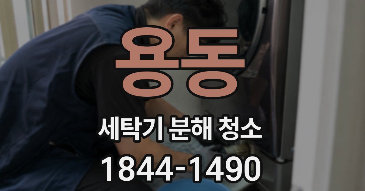 용동 세탁기 분해 청소