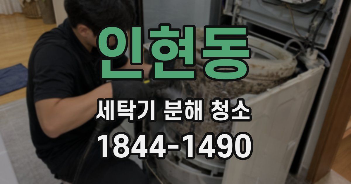 인현동 세탁기 분해 청소