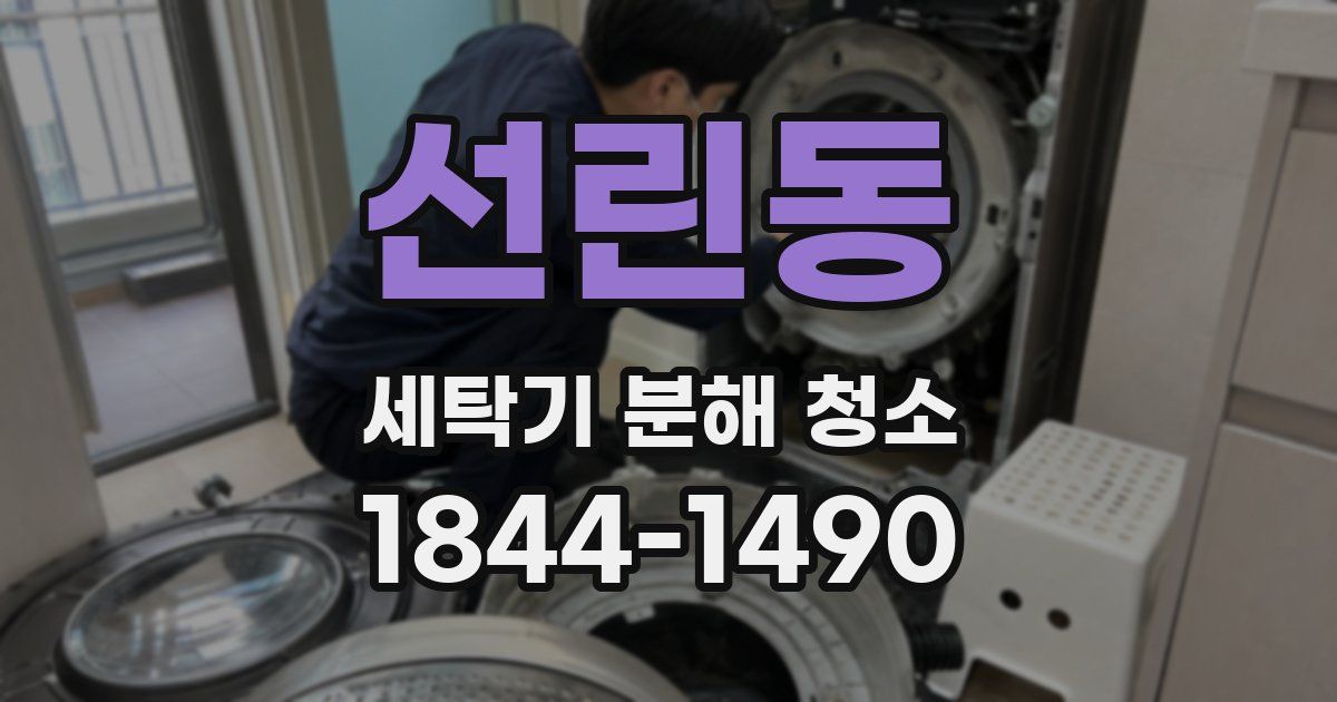 선린동 세탁기 분해 청소
