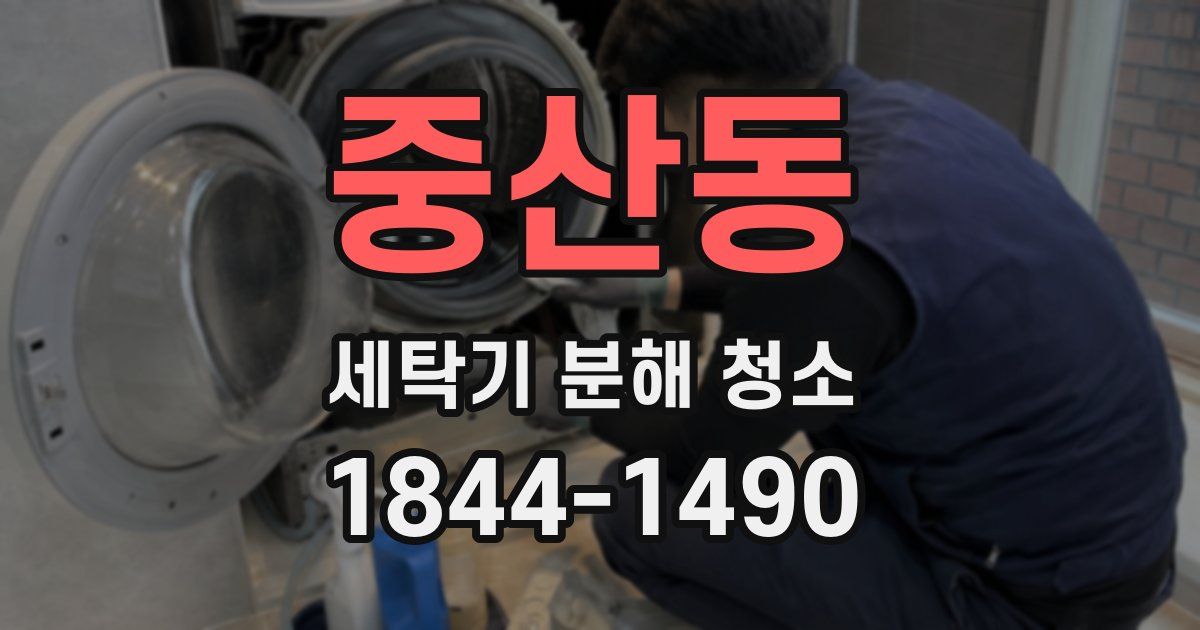 중산동 세탁기 분해 청소