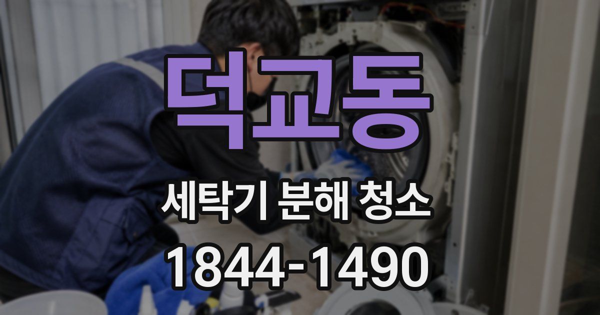 덕교동 세탁기 분해 청소