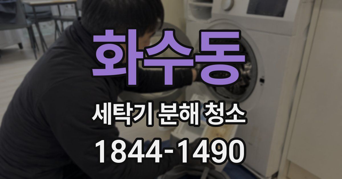 화수동 세탁기 분해 청소